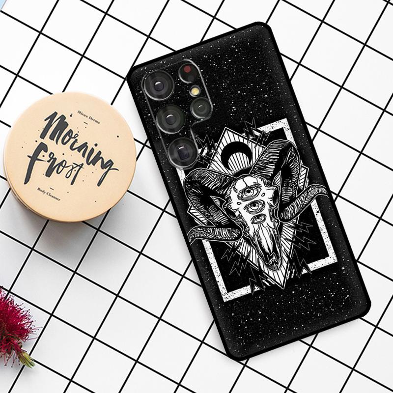 Ram Skull Skeleton Horror Case For Samsung Galaxy S23 S21 S22 Ultra S8 S9 S10 Note 10 Plus Note 20 Ultra S20 FE Cover