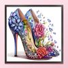 High Heel Printed Cross Stitch Kit DIY 11CT Thread Art Needlework Home Wall Art