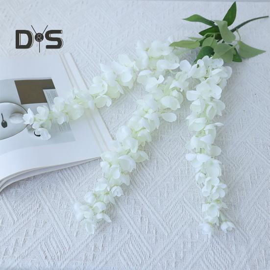 Künstliche Hängeblumen, realistische Kunstblumen, Ranken, wetterfeste Kunstblumen für Hängekörbe, Bögen, Dekoration für drinnen und draußen