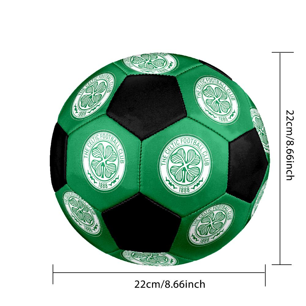SIZE 5 Celtic Football Club Soccer Ball Colorful All Ages Machine Stitched PVC Competition Ready Durable High-Bounce