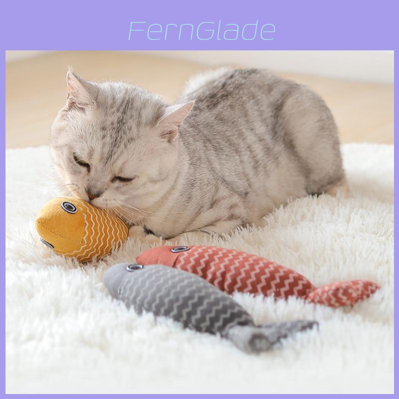 Cross-border Pet Cat Mint Toy For Cats Interactive Catnip Plush Fish Toy