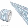 Fashion 5 Meter Wall Base Self Adhesive Thickened Wall Sticker Soft Anti-collision Skirting Line Bedroom