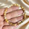 Citrine Natural Stone Bracelet Unisex Handmade Jewelry 6mm for Wealth and Success jewelry bracelets