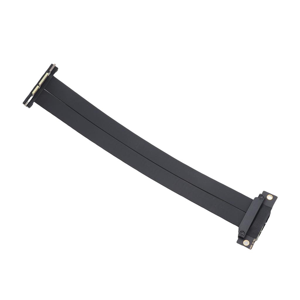PCIE 4.0 X1 Extension Cable Dual 90 Degree Right Angle GPU Riser Cable for WiFi Card Sound Card