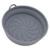 2Pcs Round Silicone Fryer Basket Oil Resistant Non Stick Resuable Fryer Silicone Liner with Handles for Household