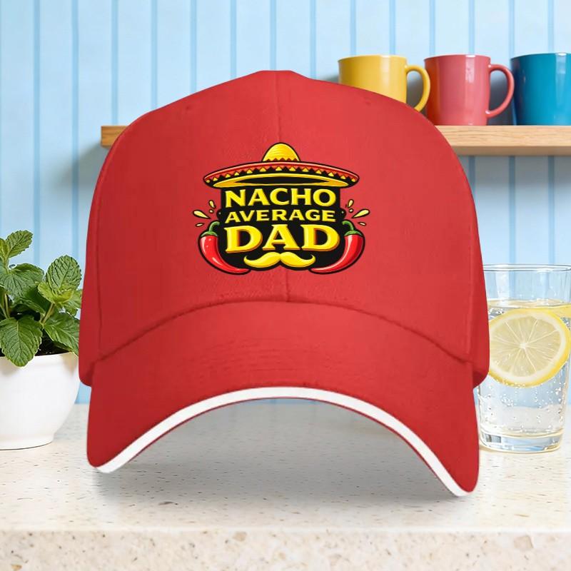 Nacho Average Dad Sombrero Chili Pepper Baseball Cap Unisexs Breathable Cotton Casual Hat XS(old)