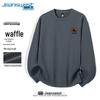 Jeanswest Men's 2025 Crewneck Heavyweight Waffle Knit Sweatshirt