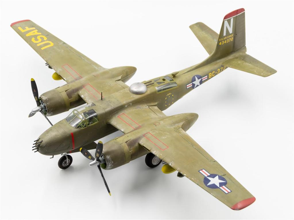 ICM 1/48 Scale US Air Force B-26B-50 Invader Korean War Plastic Model Kit 48281