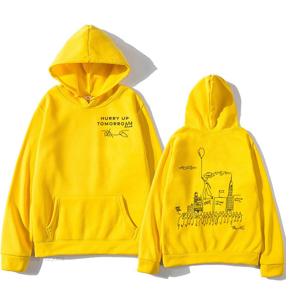 Men Clothes TheWeekend Hurry Up Tomorrow Album Hoodies Unisex Streetwear Sudaderas Hombre Round Neck Pullovers