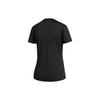 Adidas T Shirts Women's Black Crew Neck Moderate Straight Fit DQ2630