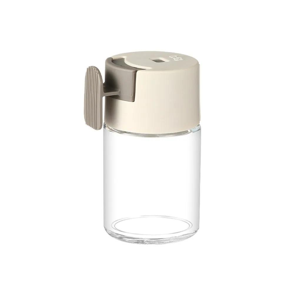 Glass Bottle Quantitative Salt Bottle Quantitative 0.5g Press Type Spice Dispenser Flavor Container Kitchen Accessories