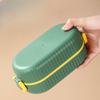 Plastic Lunch Box, Wheat Straw Sealed Lunch Box, Student and Office Worker Preservation Microwaveable Lunch Box