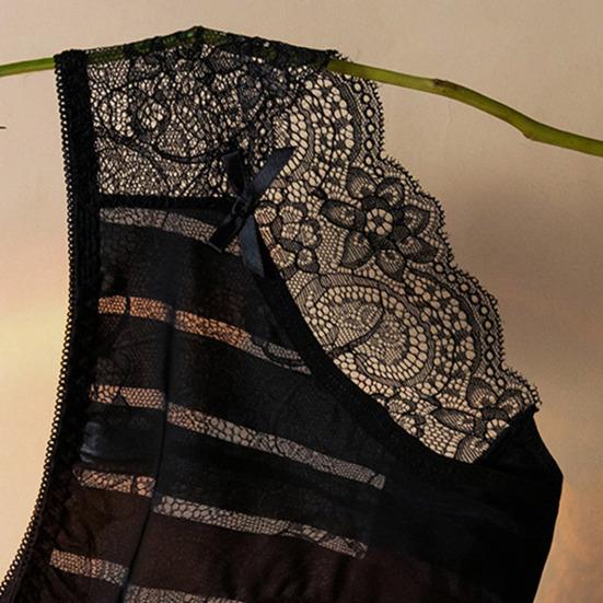 Dámské Kalhotky Prodyšné Skákající Nízký pas Bavlna Rozkrok Vyhloubený Průsvitný Krajkový Tyl Dámské Kalhotky Vnitřní