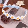 Boho Chic Daisy Girls Headbands Women Solid Embroidery Flower Hair Bands Kids Candy Chrysanthemum Headwear Hair Accessories