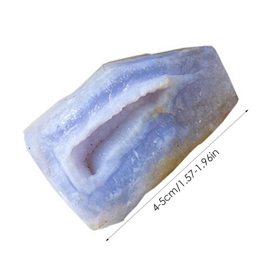 

Natural Mineral Ore Blue Lace Agate Crystal Stone Healing Quartz Ore Mineral Energy Stone Fluorite Ornaments Vase Filler Rocks синій