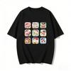 Crayon Shinchan Süßes Cartoon T-Shirt Partnerkleidung Familien-Matching-T-Shirt Sommerlich Lässig Kurzarm Baumwoll-Oberteil Mode Streetwear