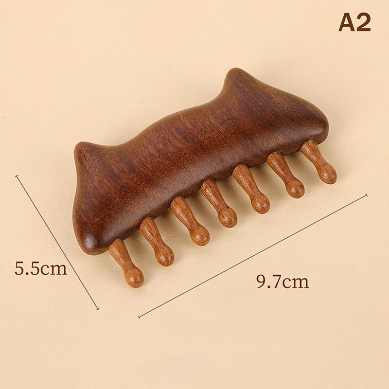 Sandalwood Meridian Massage Comb Wooden Therapy Massage Comb Circular Tooth Scalp Point Massage Brush Relive Relaxation