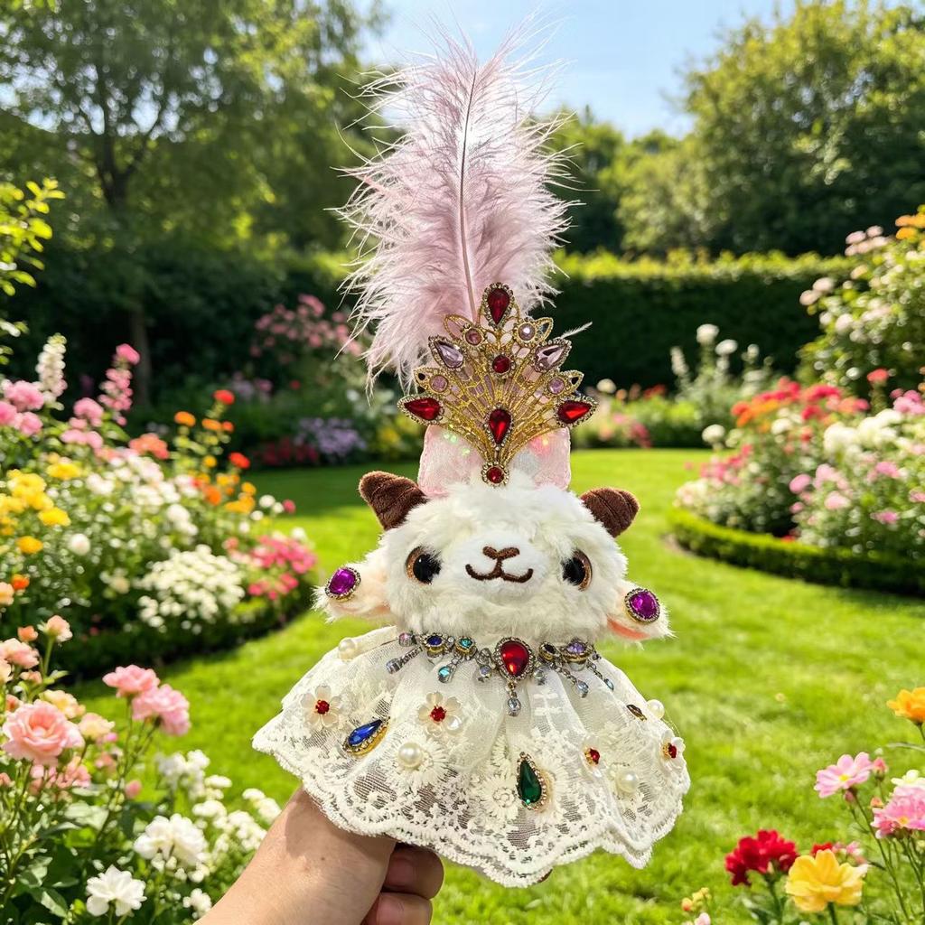 Cute Sheep Plush Keychain Doll, Mini Lamb Stuffed Pendant, Soft Bag Hanging Ornament Accessory