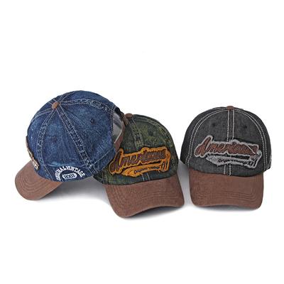 Baseballkappe aus Baumwoll-Denim für Herren und Damen, Frühling, Sommer, Outdoor-Sportkappe, Sonnenschutz