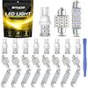 BANGO 24 Pieces Car LED Interior Light Bulbs, Non-Polarity Design with Removal Tool, Suitable for Car Dome Map Door Trunk License Plate Lights, Etc.