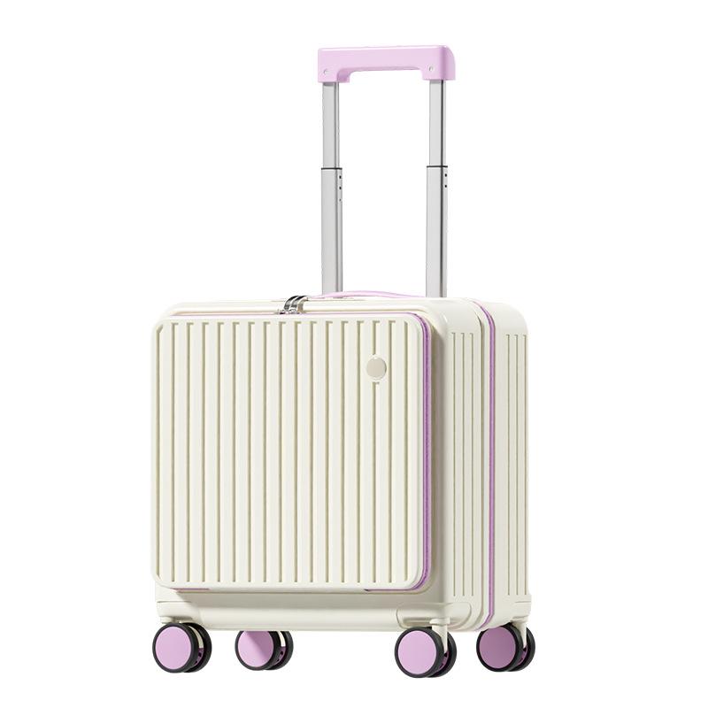 2025 New Style Spinner Suitcase: Lightweight 18" Carry-on with Combination Lock