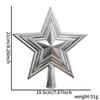 Pentagram Cutout 3D Star Christmas Tree Topper Ornament