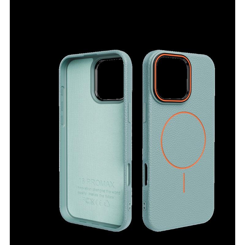 Für Apple 17 Promax Leder Handyhülle für IPhone 16 Luxus Magnetische Schutzhülle 15 Sturzsichere Hülle