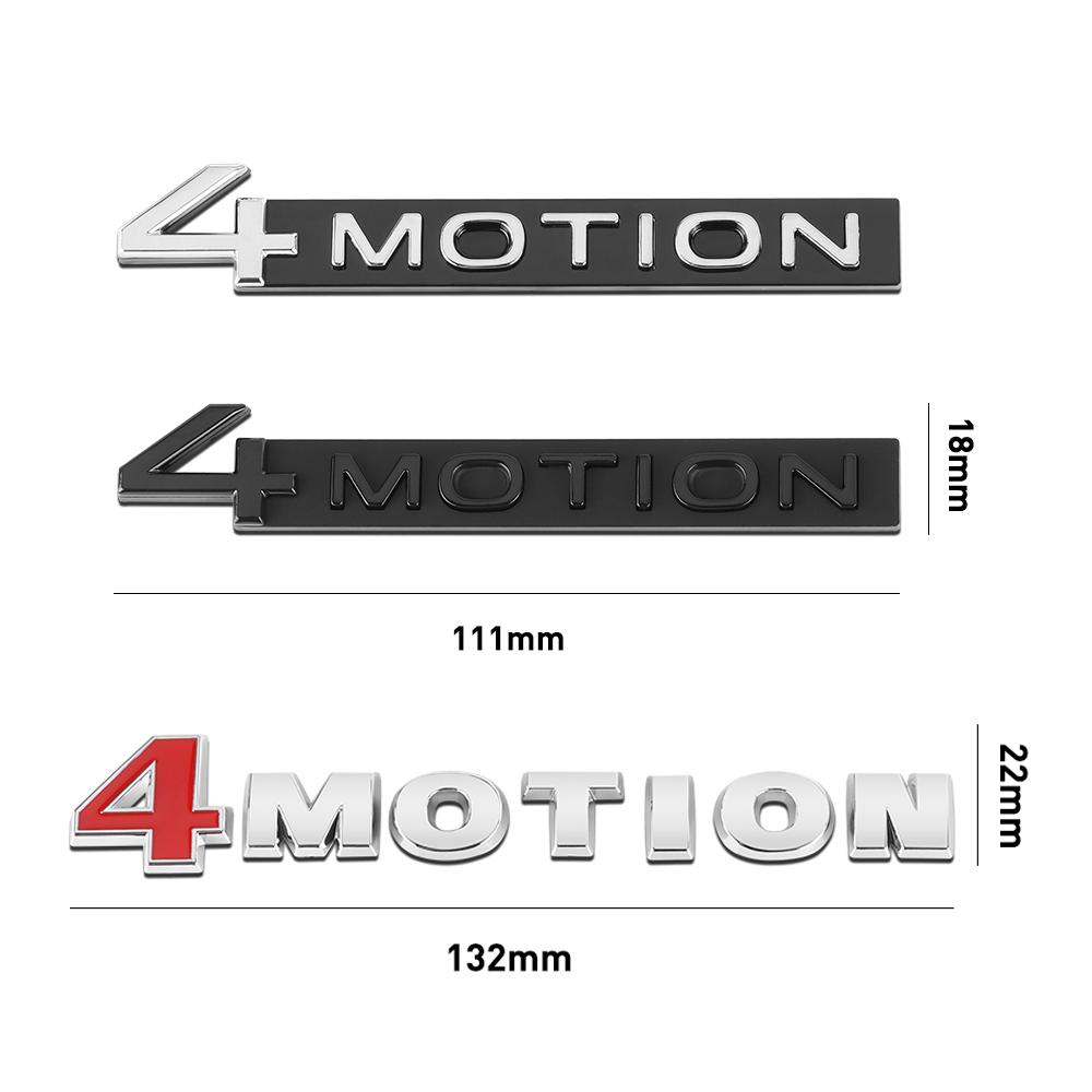 3D ABS NJMUIX Car Sticker 4Motion Badge Letter Sticker Car Trunk Decal For Volkswagen VW R Golf 4 5 6 Passat Tiguan Jetta Polo Bora CC