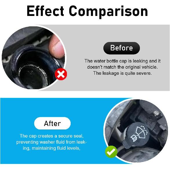 WZP Windshield Washer Fluid Cap, Car Wiper Bottle Cover Replacement for 12767700 13227300, Windshield Wiper Washer Fluid Reservoir Tank Bottle Cap,