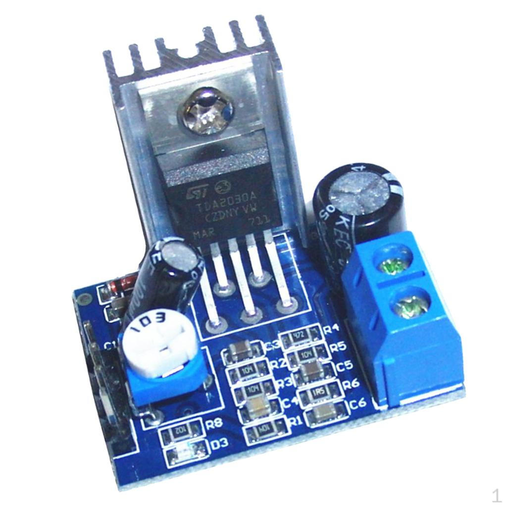 

TDA2030A Модуль платы аудиоусилителя, одиночный, 18 Вт, 5-12 В для
