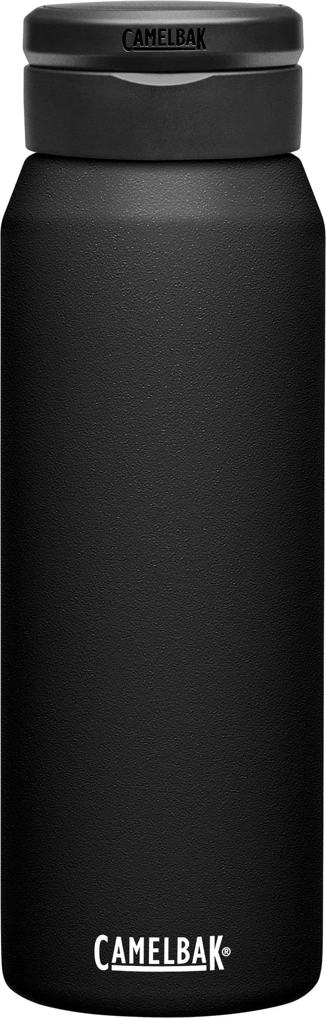 

CamelBak Fit Cap Stainless Steel Black Vacuum Insulated Water Bottle 1000ml/1L