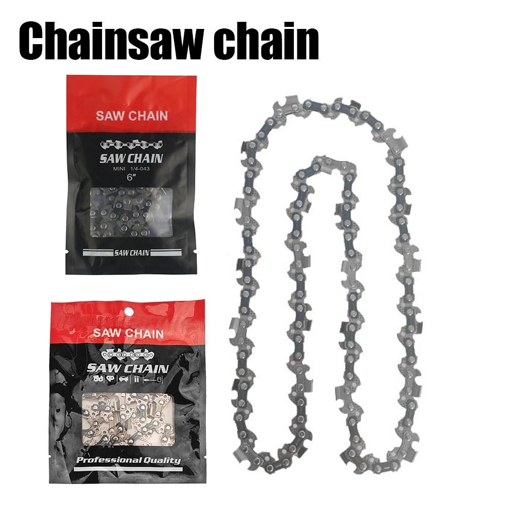 Versatile 6/8 Inch Metal Chainsaw Chains, Electric Saw and Wood Cutting Equipment Spare Parts