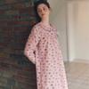 Venus Cotton Fleece Cat Print Dress Vgn4552
