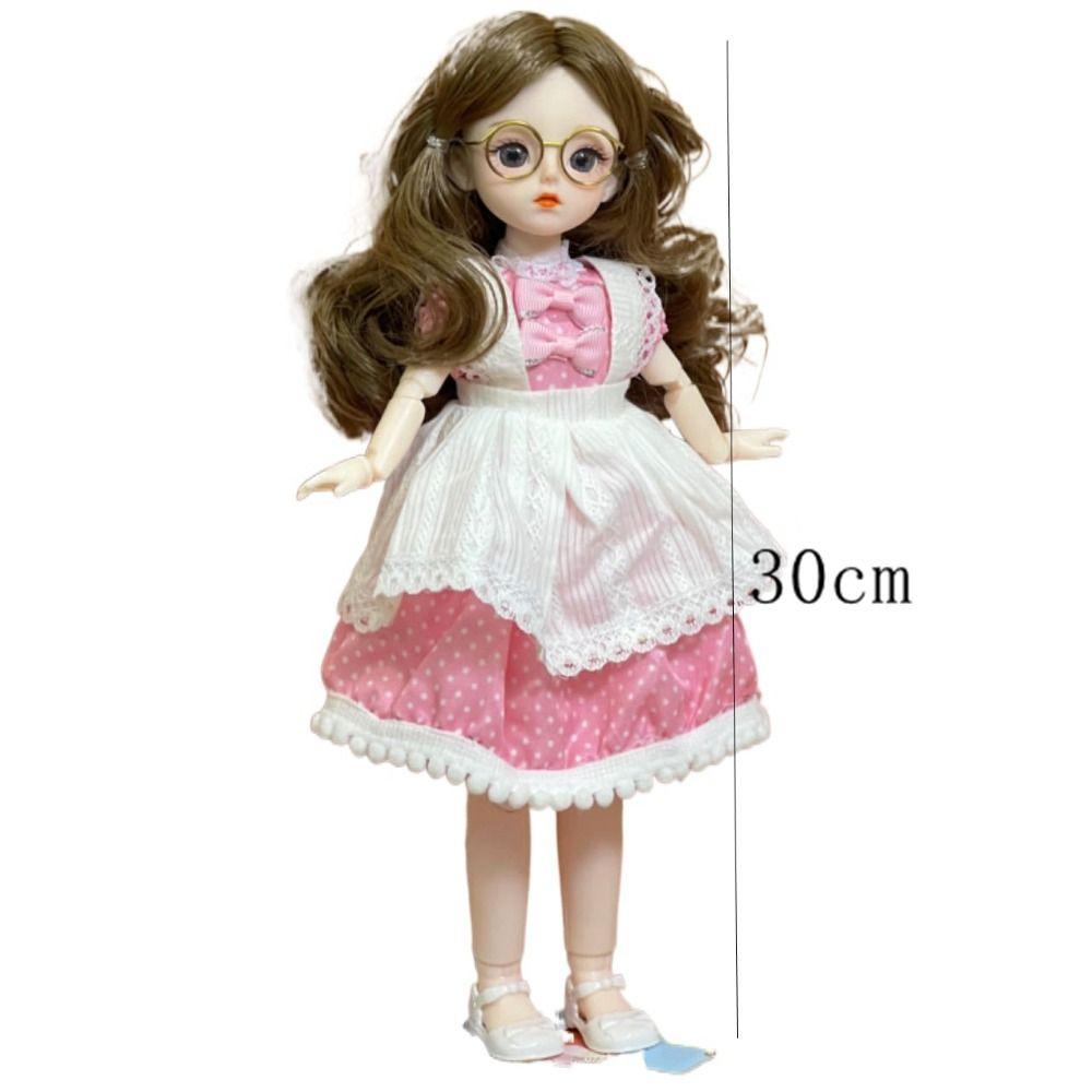Attractive Eyes Princess Dress Up Dolls 1/6 SD Princess Makeup Ball Joint Doll  Girl Gift