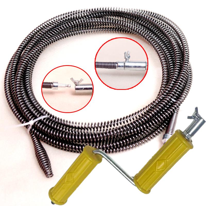 Mehrzweck-Feder-Abflussreinigungswerkzeug für Toiletten, Küchen und Badezimmer