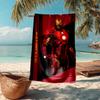 Ultra-Soft Beach Towel with Iron-Man Theme,Ideal for Pool - Camping, Diving - Perfect Travel Essential, Vibrant Beach Towel.