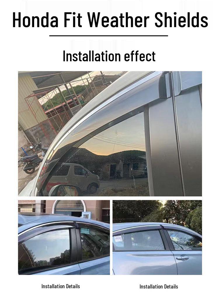Honda Vezel XRV Civic CRV Accord Lingpai Fit Raam & Zon/Regenkappen Visors