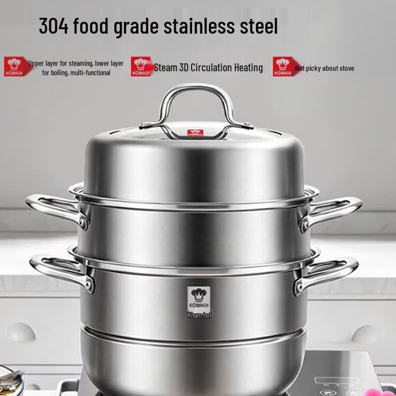 KOBACH 304 Stainless Steel Multi-Function Steamer Pot