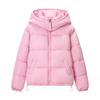 Vintage Style Cotton Puffer Jacket Women Loose Fit Round Neck Long Sleeve Printed Casual Coat