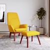 Day and Night - Day and Night Relaxation Armchair with Mustard Yellow Fabric Stool