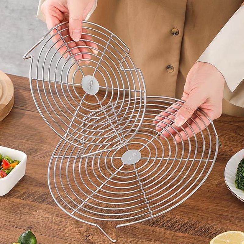 Stainless Steel Steamer Rack Multifunction Pot Steaming Tray Dumplings Eggs Grill Stand Kitchen Tableware Cooking Utensils
