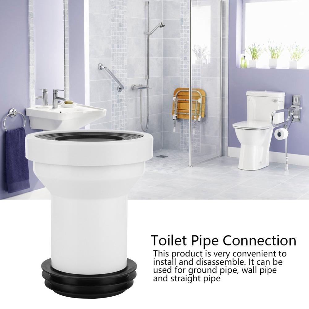 PP Rubber Material Toilet Connection Adapter Toilet Sewer Pipe Adapter  Outlet Pipe Connection