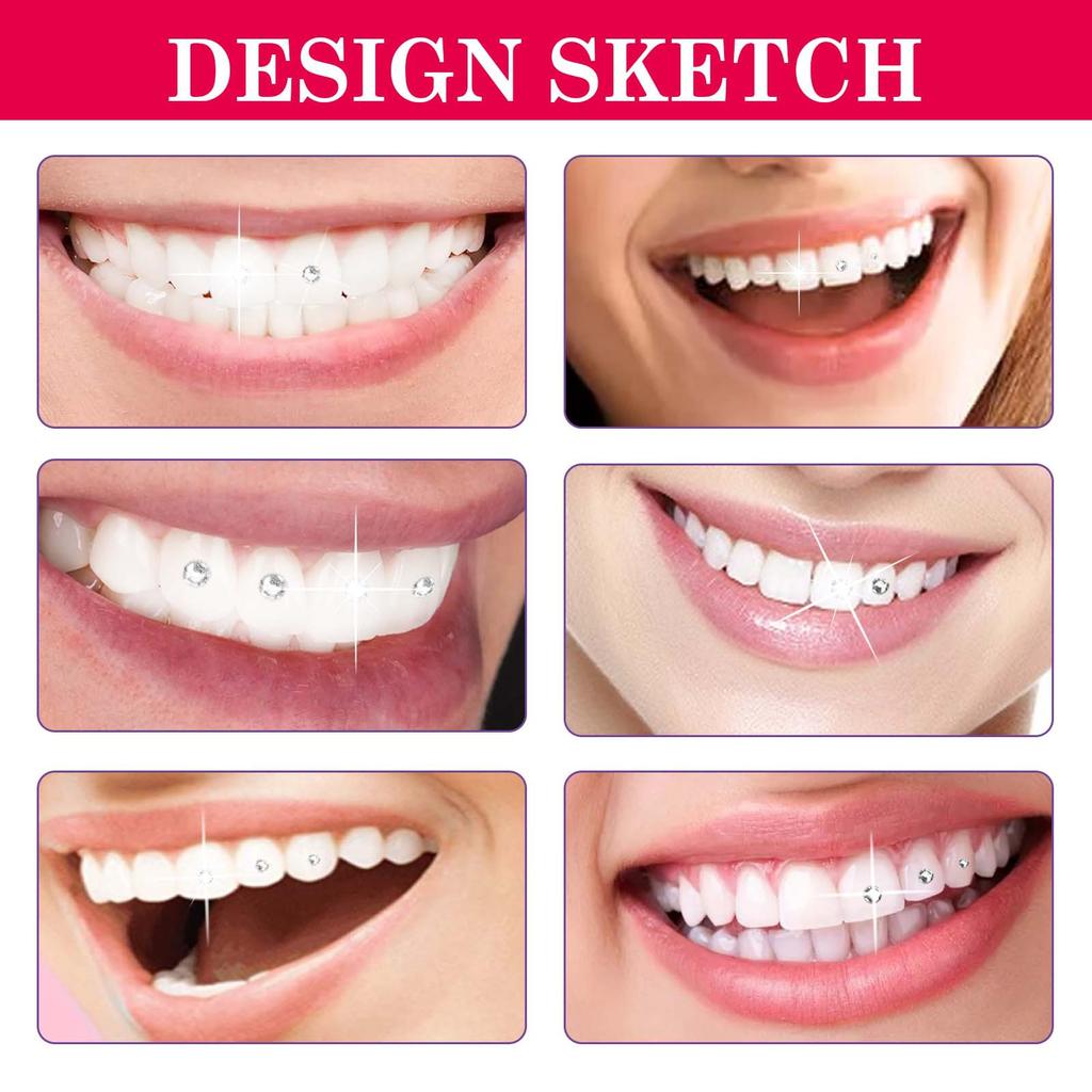 DIY Dental Jewelry Kit DIY Decoration Accessories Add Shine To Your Smile with Adhesive