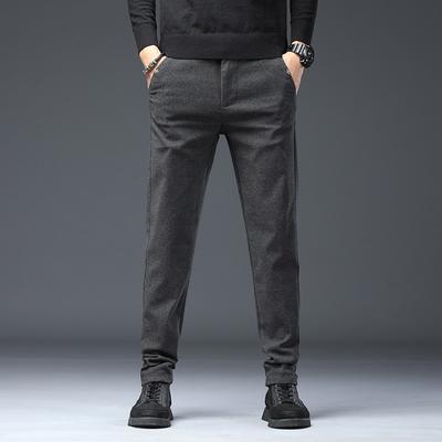Spring/Autumn Collection Trousers New Arrival Men's Relaxed Straight-Leg Trousers Stretch Casual Long Trousers Outerwear Trendy Versatile Menswear