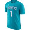 Charlotte Hornets Logo Crew Neck Short Sleeve T-Shirt Men T-Shirts DR6366-422