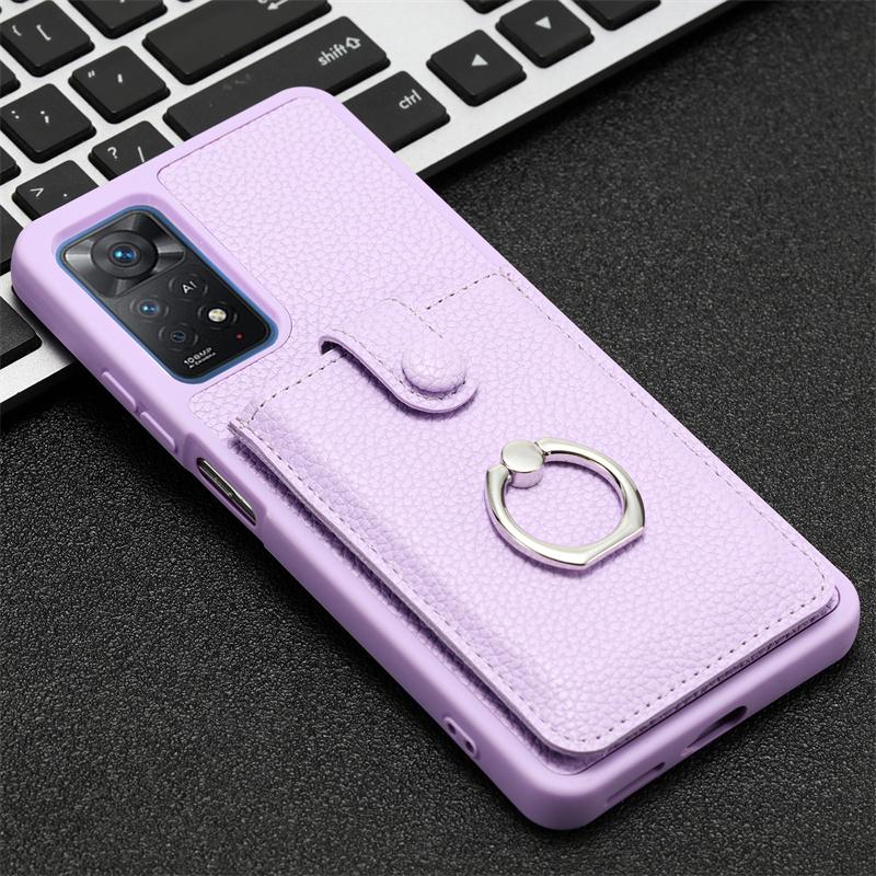 Luxury Leather Wallet Phone Case For Xiaomi Redmi Note 11 11S 4G Card Slot Ring Holder Cover For Redmy Note11 Note 11E Pro 11Pro