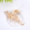 Men's Galloping Horse Brooch: European & American Trend, High-Quality English Style Alloy for Fashion Suits