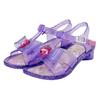 sanrio kids girls sandals clear glass sa9007  purple, 15.0cm
