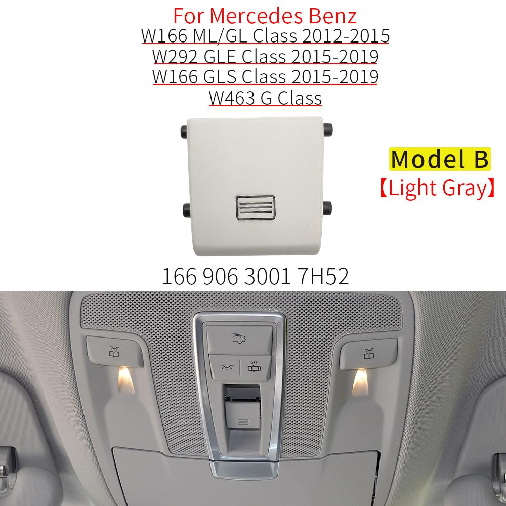 For Mercedes W166 W292 W463 Car Sunroof Window Switch Button Cover Plastic for Benz ML GL GLE GLS 2012- ML320 GLE350 GLS450