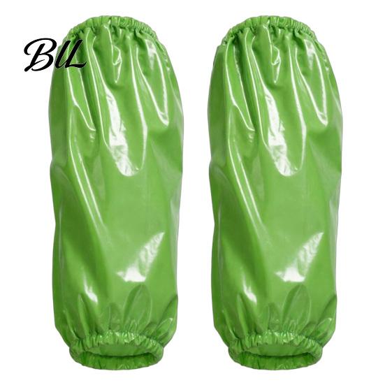 Household Waterproof Arm Covers 2Pcs TPU Sleeves for Adults Reusable Kitchen Long-lasting Cooking Cleaning Anti-Static Oil Resistant Home Factory Use зелёный